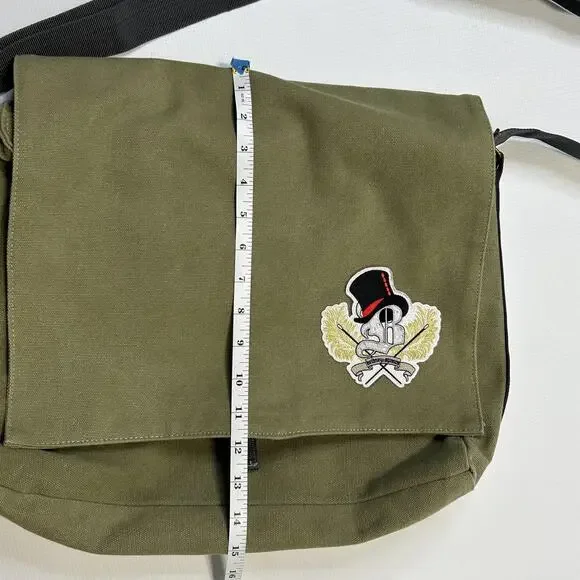 Britney Spears Canvas Messenger Bag Crossbody Music Band Patch Shoulder - Picture 4 of 12